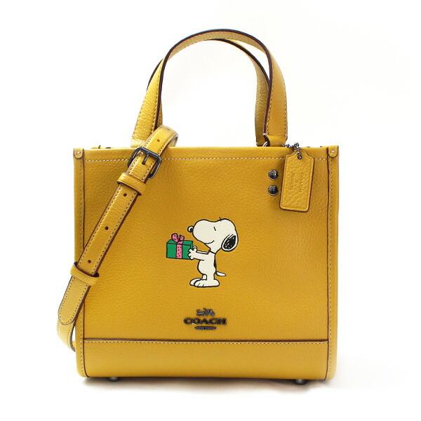 COACH コーチ PEANUTSコラボ デンプシー トート 22・スヌーピー 