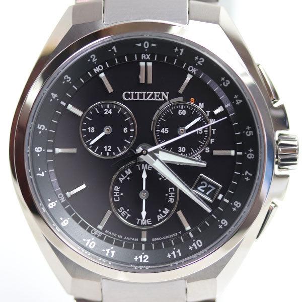 CITIZEN シチズン アテッサ エコドライブ 電波時計 チタン ブラック CB5040-80E/E660-S118298  クロノグラフ/未使用品/買取品/MT2842