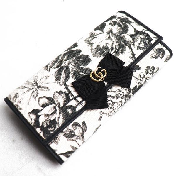 GUCCI GG リボン キャンバス 長財布 ハーバリウム GUCCI GG リボン キャンバス 長財布 ハーバリウム