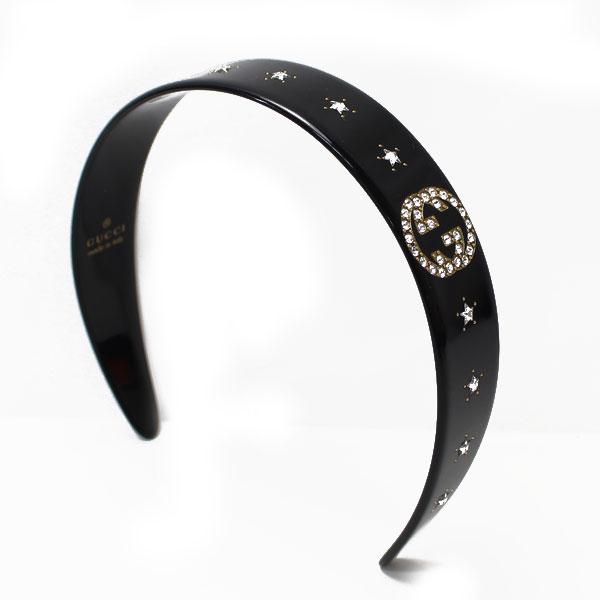 GUCCI グッチ レジン クリスタル インターロッキングG ヘア 