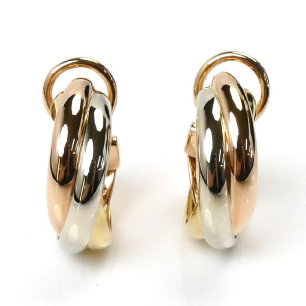 Cartier（カルティエ） K18YG/PG/WG トリニティ ピアス 12.4g
