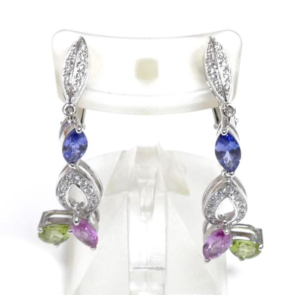 Jeunet ジュネフープピアス ピンクサファイアS1.13 k18WG