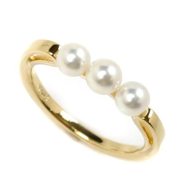 極美品✨MIKIMOTO ミキモト アコヤパール　指輪　リング　12〜13号 MIKIMOTO ミキモト K18YG イエローゴールド パール リング・指輪
