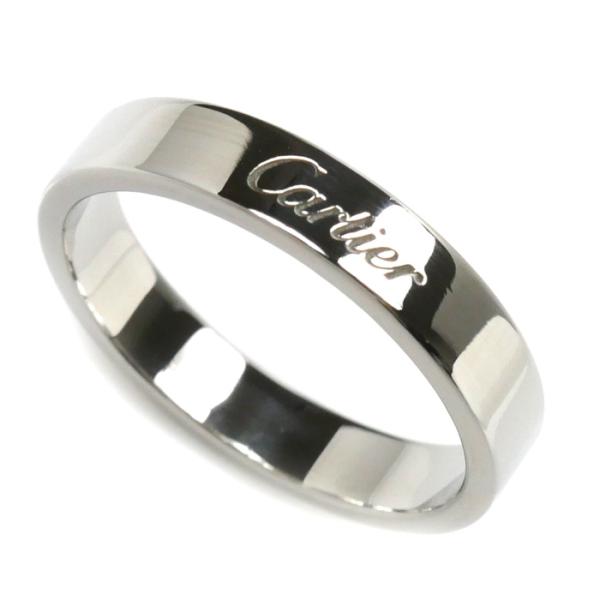 Cartier（カルティエ） Pt950プラチナ エングレーブド リング・指輪