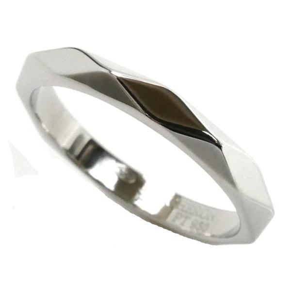 プラチナ950リング　14号 TIFFANY&Co.（ティファニー） Pt950プラチナ フラットバンド 3Pダイヤ