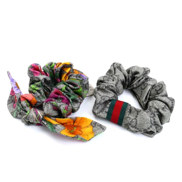 GUCCI（グッチ） シルク GGシルク シュシュ セット ヘアアクセサリー