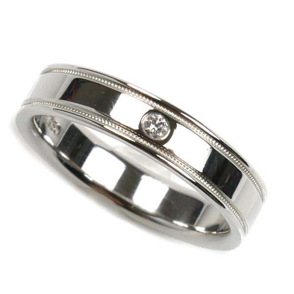 TIFFANY&Co.（ティファニー） Pt950プラチナ ダブルミルグレインバンド