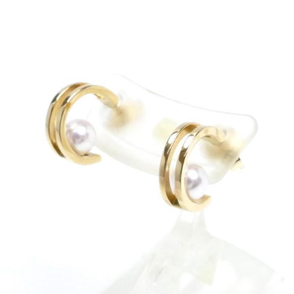 MIKIMOTO（ミキモト） K18YG イエローゴールド パール ピアス PE