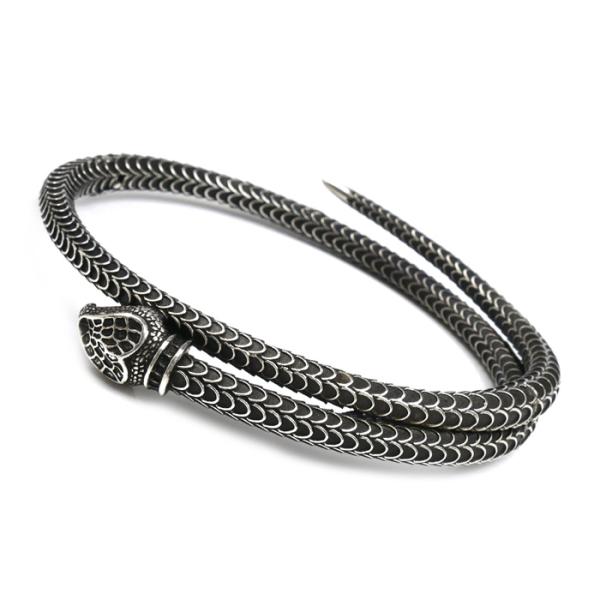 GUCCI（グッチ） シルバー925 スネーク バングル バングル 19 47.7g