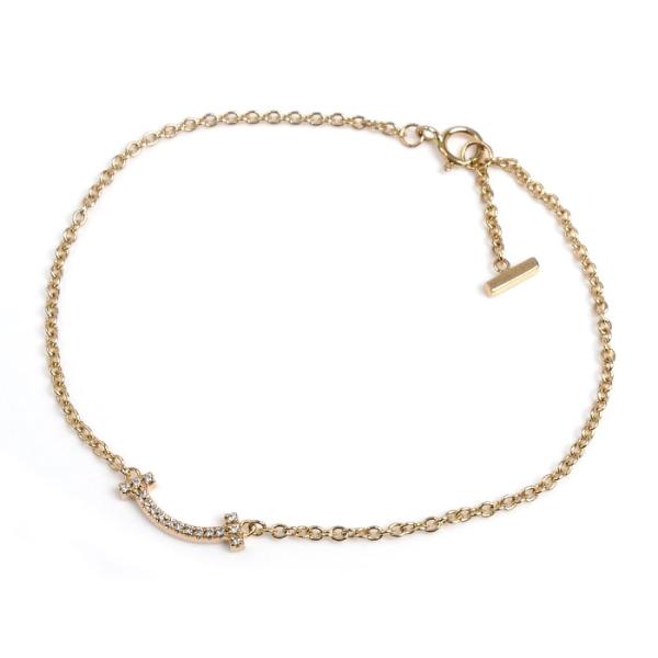 TIFFANY&Co.（ティファニー） K18PG Tスマイル ミニ ダイヤ