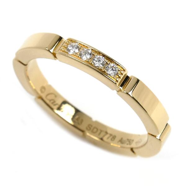 Cartier（カルティエ） K18YG マイヨンパンテール 4P ダイヤ リング