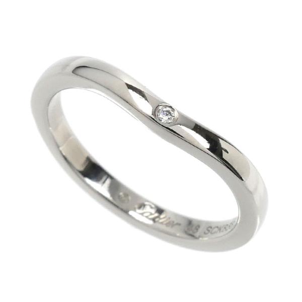 Cartier（カルティエ） Pt950 バレリーナ カーブ ウェデング 3P ダイヤ