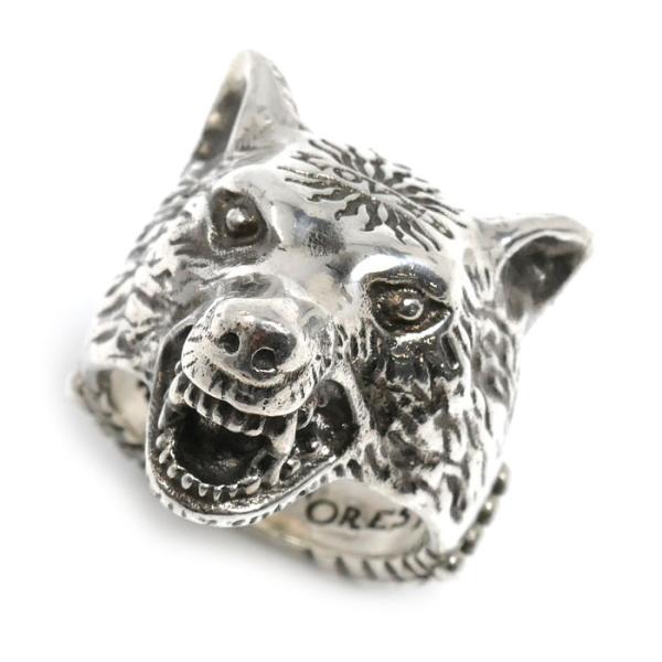 グッチ　アンガーフォレスト　ピアス　シルバー925 赤犬　廃盤品 GUCCI（グッチ） リング メンズジュエリー 19号 シルバー925 アンガー