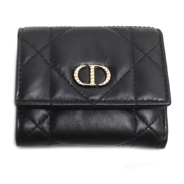Dior ディオール カロ カナージュ ハイビスカス クリスタル 三つ折り