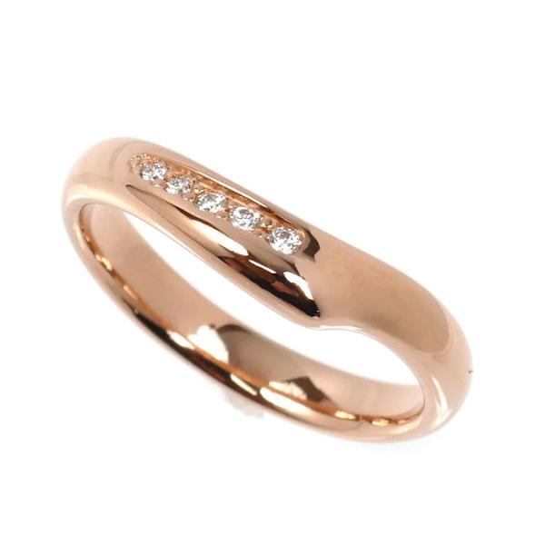TIFFANY&Co.（ティファニー） K18PG オープンハートバンド ダイヤ