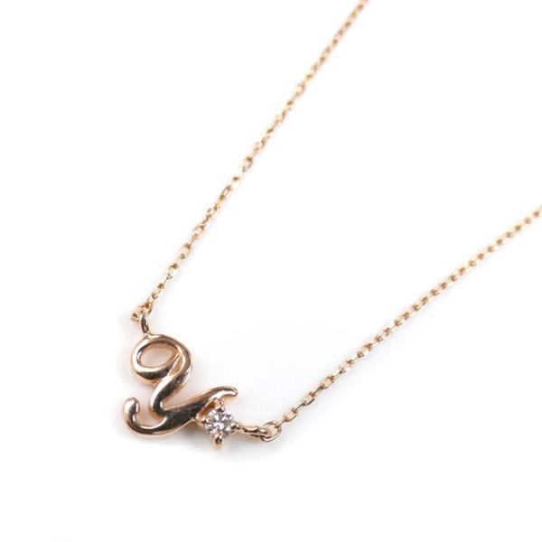 4℃ ヨンドシー K10PG ピンクゴールド イニシャル Y ネックレス