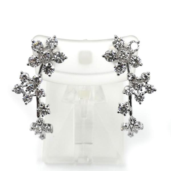 TASAKI タサキ K18WG ホワイトゴールド ピアス ダイヤモンド1.00ct