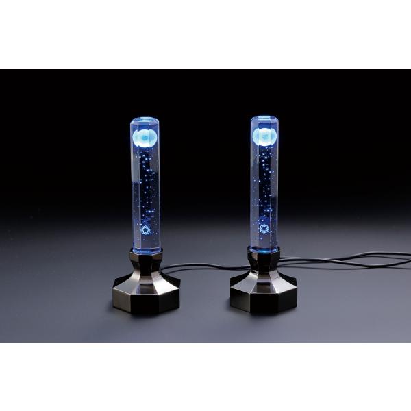 創価学会 仏具 クリスタルキャンドル レーザークリスタルアート 一対 20×8cm ブルー 電気ローソク 仏壇 kofudo-store_crystal-candle-blue-s