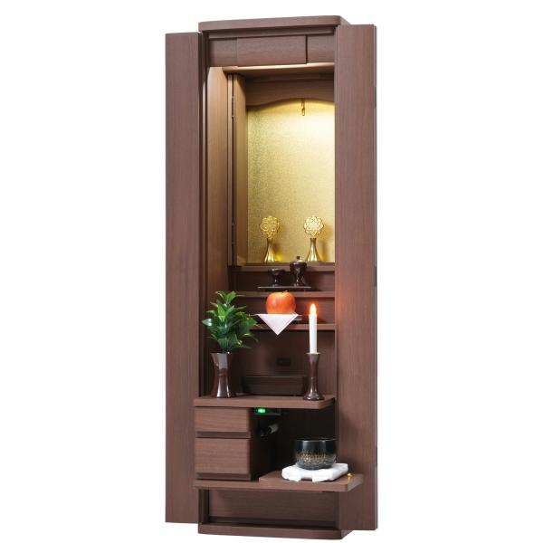 ランセル自動式（ウォールナット）創価学会仏壇 創価学会仏具 ミニ仏壇