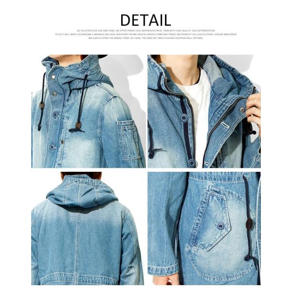 送料無料 モッズコート メンズ デニム ウォッシュ加工 ミリタリー ロングコート コート ロング デニムコート 青 モッズ ジャケット インディゴ ミリタリーコート Buyee 日本代购平台 产品购物网站大全 Buyee一站式代购 Bot Online