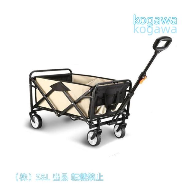 キャンプ用キャリーワゴン折り畳キャリーワコ?ン100kg荷物運び