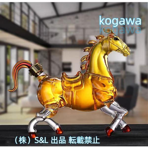 ウイスキーデカンタワインデカンタ馬デザインのウイスキー