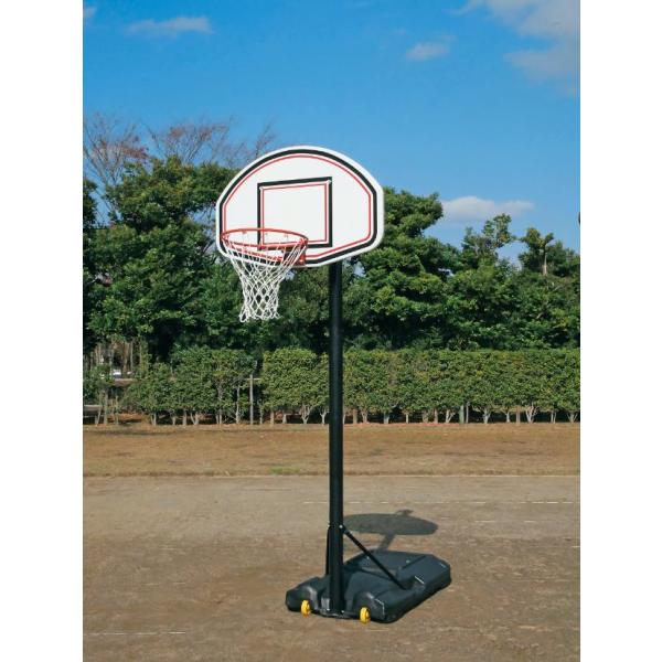 バスケットゴールHM3商品説明リング高：235〜305cmの6段階調整式バスケットスタンド本体サイズベース部幅70×奥行120cm、リング高さ6段階調節式(235・245・260・275・290・305cm)重量約43kg(満水時約130k...
