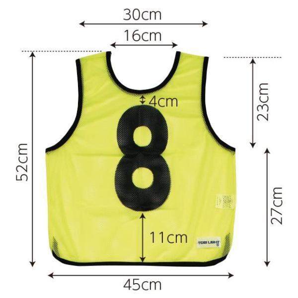 TOEI LIGHT（トーエイライト） メッシュベストJr11~20 蛍光グリーン