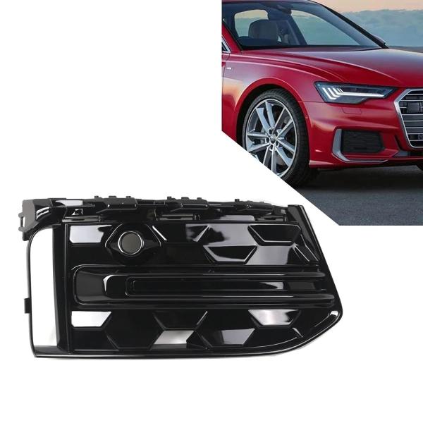 並行輸入品 LH/RH フロント フォグランプ カバー リペア シャイニーブラック アウディ A6 S-line 2019-2022 S6 C8 2020-20