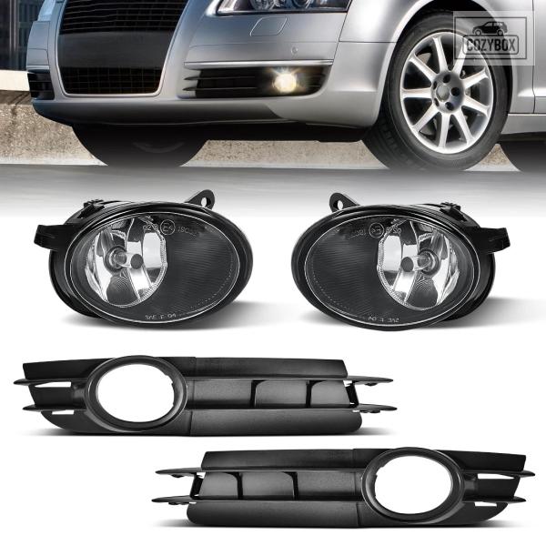 並行輸入品 フォグランプ アウディ C6 S8 S6 オールロード A6 クワトロ 2005-2008 フォグライト カバー フロント バンパー
