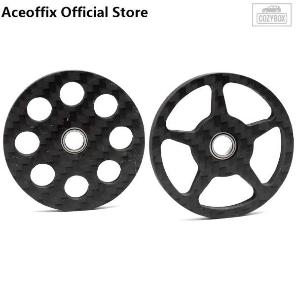並行輸入品 ACEOFFIX-CARBON EASY WHEELS BROMPTON 3SIXTY360折りたたみ自転車用ベアリングチタンボルト付きEZホイール15G