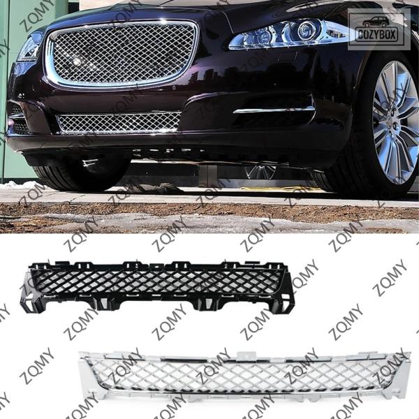 並行輸入品 フロント バンパーアンダー グリルメッシュ グリル アクセサリー ジャガー XJ 2010 - 15