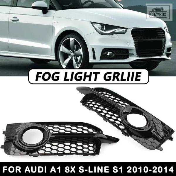 並行輸入品 ハニカムフロント バンパー フォグランプ グリル アウディ A1 8X S-LINE S1 2010 2010 2012 2013 2014 フォグ