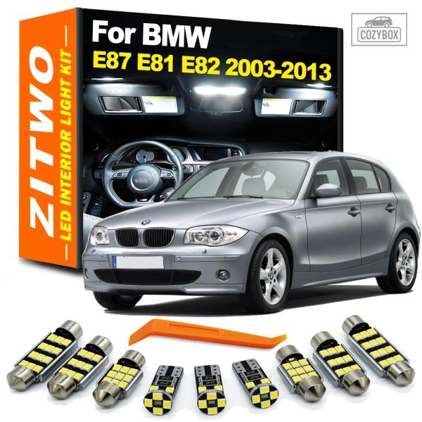 並行輸入品  13個 車用  LED 電球 BMW 1シリーズ E87 E81 E82 ハッチバック クーペ 2003-2013 車内読書灯  サンバイザー