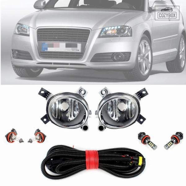 並行輸入品  フロント フォグランプライト アウディ A3/スポーツバック/カブリオレ 2008 - 13 ドライビングライト