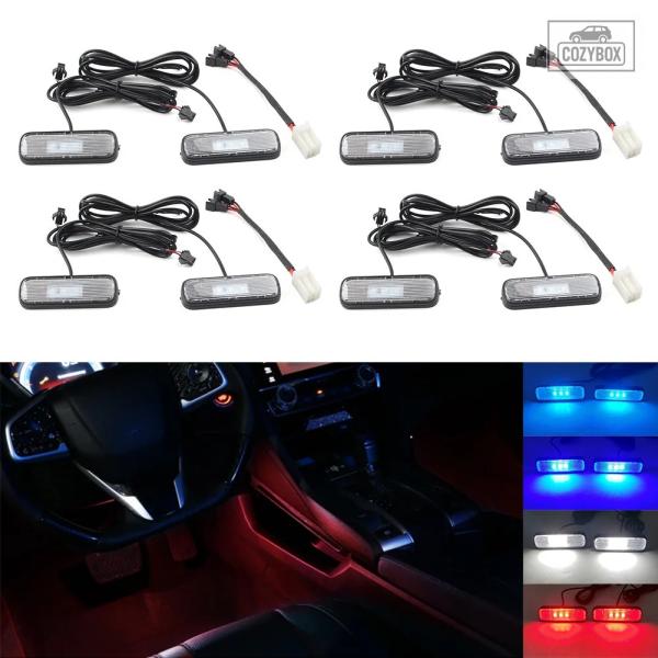 並行輸入品 ホンダ シビック 10代目 2016 - 21 用 車内  LED アンビエントライト 2個セット