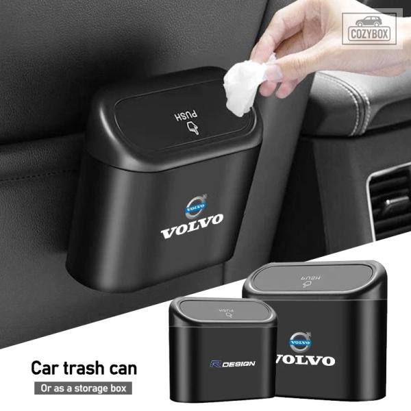 並行輸入品 車用ゴミ箱 ごみ箱 収納ボックス 車内収納ボックス  ボルボ Rデザイン XC90 XC40 XC60 V60 V70 V90 V40 EC40 E