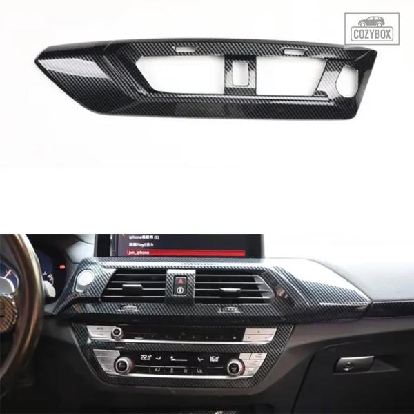 並行輸入品 ABS製カー アクセサリー BMW X3 X4 2018-2021 左 ハンドル車 ダッシュボード センター コンソール エアベント