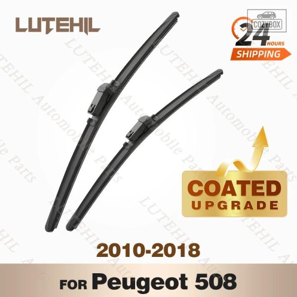 並行輸入品 s シリコン製フロントワイパーセット プジョー 508 2010-2018 2011 - 17 コーティングフロントガラスブレード