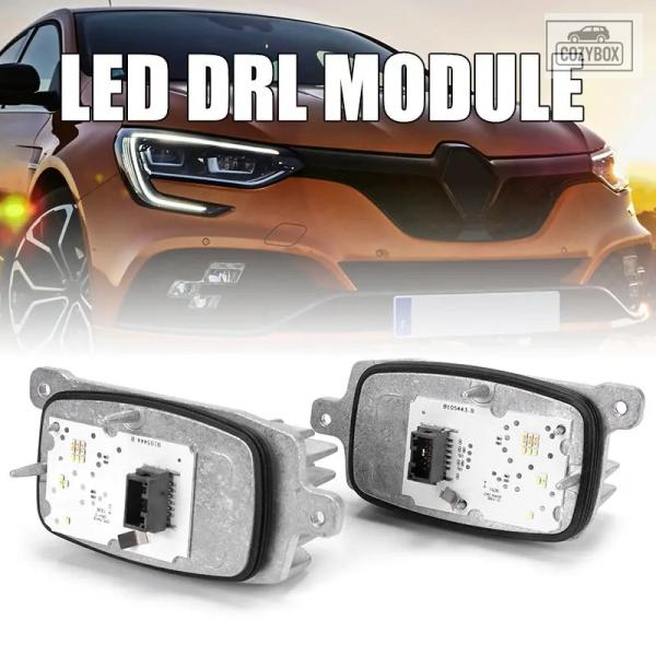 並行輸入品 12ピン  LED  ヘッドライトエンジェルアイDRLモジュール ルノー メガーヌIV RS 2016 - 21 デイライト B105443-B