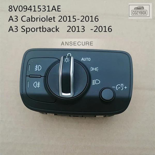 並行輸入品 OEM ヘッドライト スイッチ フォグランプコントロールボタン アウディA3スポーツバック 2013-2016 8V0941531AE