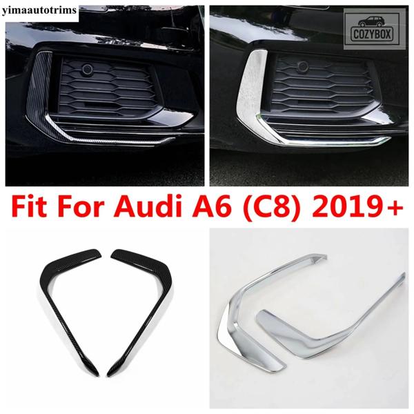 並行輸入品 アウディ A6 C8 2019 - 2023 アクセサリー 車用フロント フォグランプ アイリッド アイブロウ  ストリップ