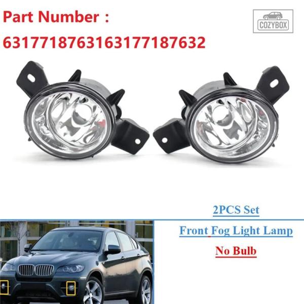 並行輸入品 Reliable製 フロント左 フォグランプ バルブなし  BMW X6 E71 2008-2011 63177187631 63177187632