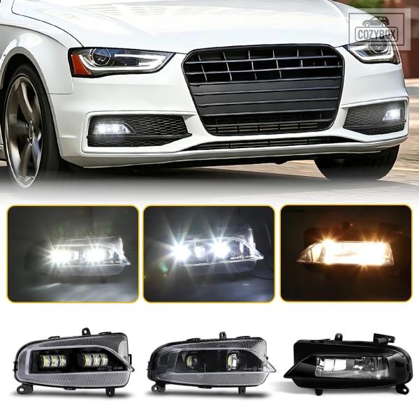 並行輸入品  LED  フォグランプ アウディ A4 B8 Sライン 2012-2015 スポーツバージョン フォグライト フロント バンパー