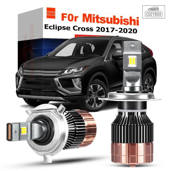 並行輸入品 2個 100W 20000LM 車用Canbus ヘッドライト ハイ/ロービーム  LED バルブ ヘッドライト 三菱エクリプスクロス 2017