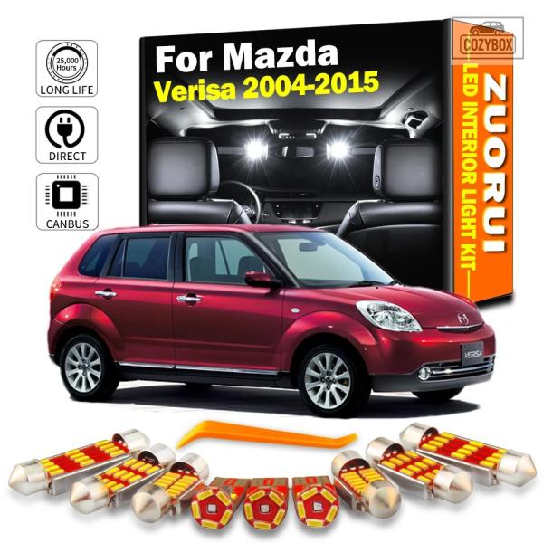 並行輸入品 ZUORUI Canバス LED インテリアマップドームトランクライトキット マツダベリーサ 2004 - 10-2015 カー アクセサリー