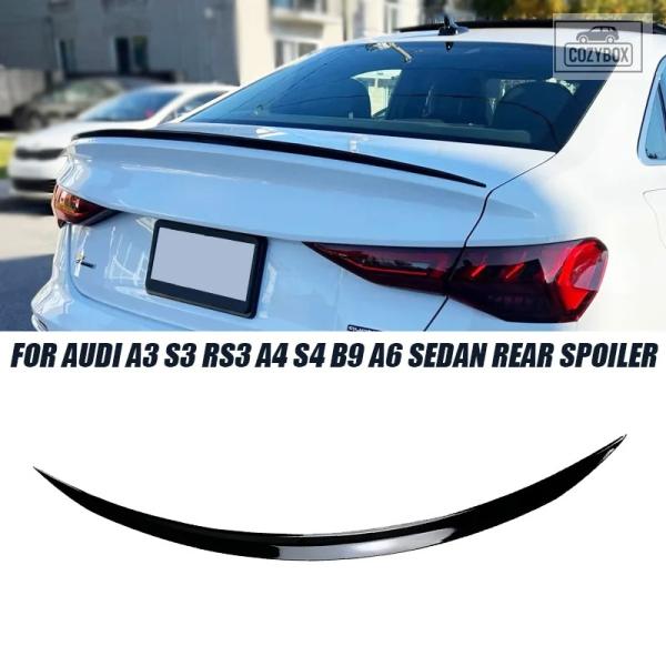 並行輸入品 アウディ アクセサリー A3 S3 8Y A4 B7 B8 B9 S4 A6 C7 セダン用リアトランクリップ スポイラーウィング