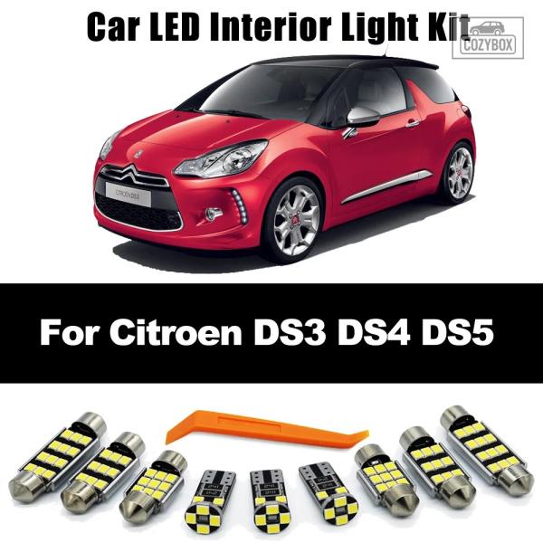 並行輸入品 カー アクセサリー  LED 電球 車内ドームマップ読書トランクライトキット シトロエン DS3 DS4 DS5 2010-2015 - 20