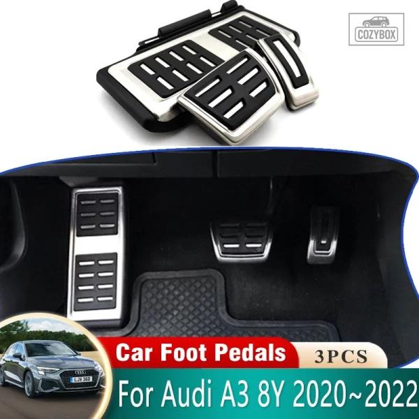 並行輸入品 アウディ A3 8Y 用 ブレーキ  ペダル  アクセサリー 2020 - 22 アクセル ブレーキ  滑り止め  穴あけ フットレスト