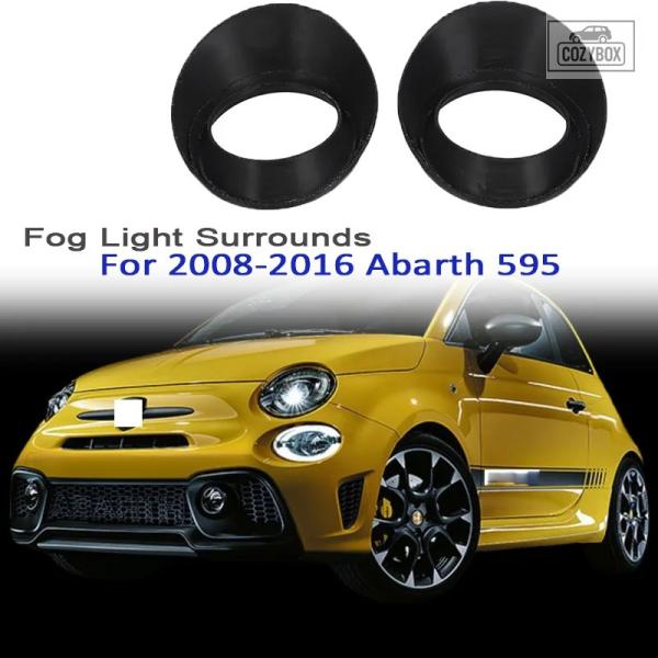 並行輸入品 2個 2008-2016 アバルト 595 - フォグランプサラウンド - 735528190 - 735528191 フィアット アバルト 500